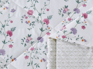 картинка комплект с летним одеялом из печатного сатина 160х220 см, 2140-osps от магазина asabella в Москве